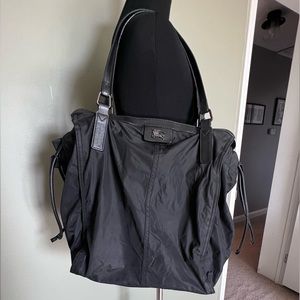 Black Nylon Burberry tote